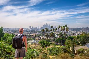 a man looks across the horizon as he considers an lgbtq alcohol addiction rehab center in hollywood california