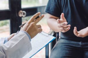 patient asking therapist with clipboard is mdma the same as ecstasy